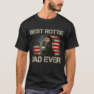 Mannen beste rottie pa ooit Rottweiler American Fl T-shirt
