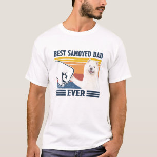 Mannen beste Samoyed Dad ever Funny Dog Lover Fath T-shirt