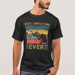 Mannen beste schildpad pap uit vaderschap t-shirt