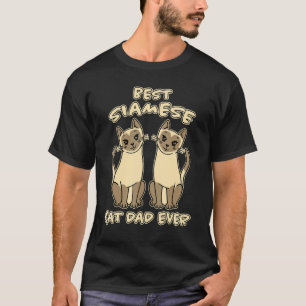 Mannen beste Siamese kat pap kat pap vader kat kat T-shirt
