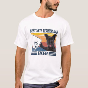 Mannen beste skye Terrier Dad ver Funny Dog Lover T-shirt