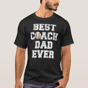 Mannen Beste Softball Coach Pap Fa T-shirt
