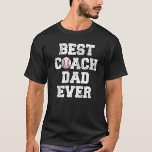 Mannen Beste Softball Coach Pap Fa T-shirt