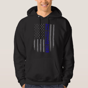 Mannen beste stepdad ooit Amerikaanse vlag voor va Hoodie