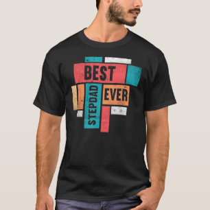 Mannen beste stepdad ver stepfather Happy Dad T-shirt