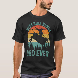 Mannen beste stier die pap uitruit als vader t-shirt