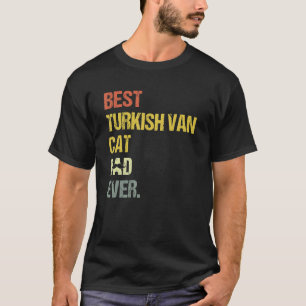Mannen beste Turkse Van Kat Papa T-shirt