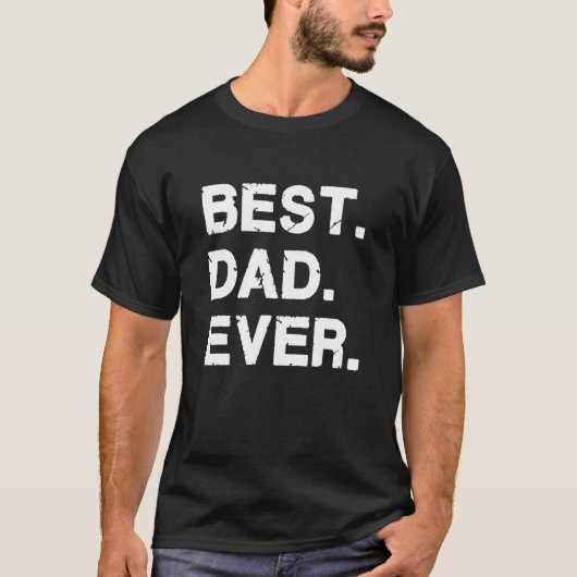 Mannen beste vader ooit t-shirt (Voorkant)