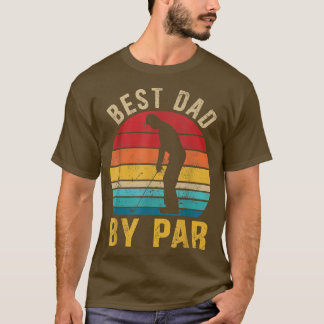 Mannen beste vader van par Vaderdag Gift Golf T-shirt