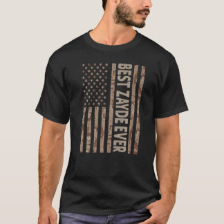 Mannen beste Zayde ooit Amerikaanse vlag opa Fat T-shirt
