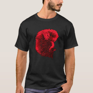 Mannen Bettavis Siamese vechtvis Aquarium T-shirt