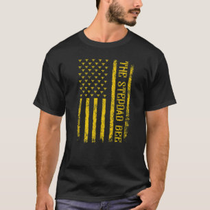 Mannen bijen, Amerikaans vlaggen de Stepdad Bee F T-shirt