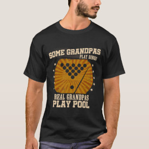Mannen Biljart Opa Shirt - Real Grandpas Play