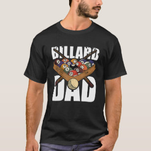 Mannen Billard Dad Pocket Billiards Lover Funny Sn T-shirt