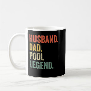 Mannen Billiards Funny Husband Pap Pool Player Leg Koffiemok