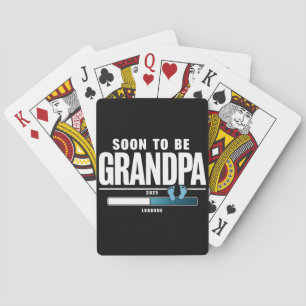 Mannen Binnenkort Grootvader Geschat 2025 Nieuwe G Pokerkaarten
