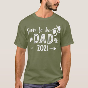 Mannen binnenkort om vader te zijn 2021 Grappig ca T-shirt