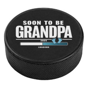 Mannen binnenkort opa EST. 2025 nieuwe opa Hockey Puck