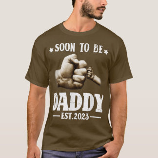 Mannen Binnenkort Papa 2023 T-shirt