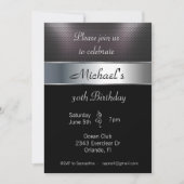 Mannen Birthday Black Kaart (Voorkant)