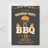 Mannen Birthday Party Ideeën Achtertuin Rustiek Kaart (Voorkant)