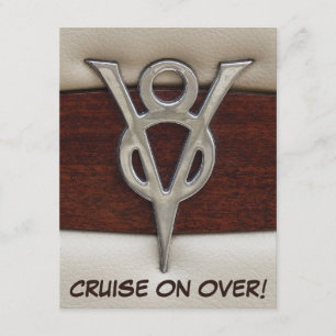 Mannen Birthday V8 Chrome Emblem Kaart