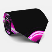 Mannen Black Neon Pop Art Mode Stropdassen (Opgerold)