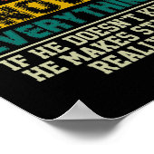 Mannen blauw kent alles wat  is poster (Hoek)