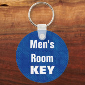 Mannen - Blauw Sleutelhanger (Voorkant)