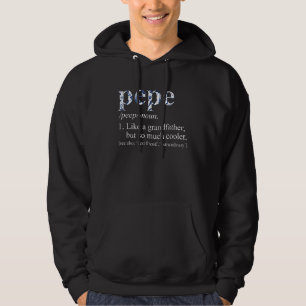 Mannen blauw Stropdas dat een wolk als grootvader Hoodie