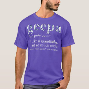 Mannen blauw Stropdas die Cool Geepa als grootvade T-shirt