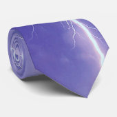 Mannen bliksempatroon stropdas (Opgerold)