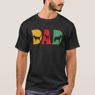 Mannen bloedhond Hondenras Lover Vintage - DAD RET T-shirt