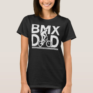 Mannen Bmx Bike Bicycle Stunt Bmx Pap Vaderdag T-shirt
