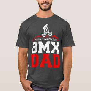 Mannen BMX Bike Rider World's grootste BMX Pap Fat T-shirt