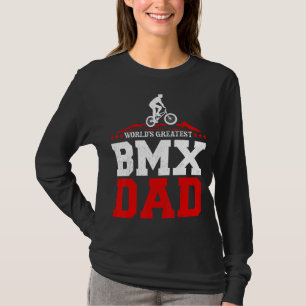 Mannen Bmx Bike Rider World's grootste Bmx Pap Fat T-shirt