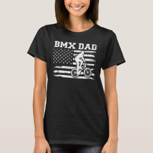 Mannen Bmx Pap Usa Vlag Fietsen Bmx Rider F T-shirt