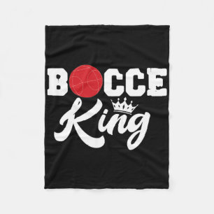 Mannen Bocce King Bocci speler Italiaans gazon bal Fleece Deken