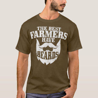 Mannen boer de beste boer heeft grappige wijn gewo t-shirt