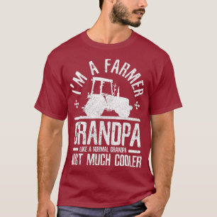 Mannen Boer Opa - Grappige Boerderij Grootvader T-shirt