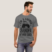 Mannen Boer Opa - Grappige Boerderij Grootvader T-shirt (Voorkant volledig)