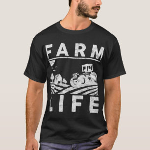 Mannen Boerderij Life Funny Farming Boer Akkerbouw T-shirt