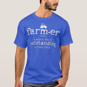 Mannen boerendefinitie Woordenboek Funny Boerderij T-shirt