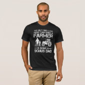 Mannen boerentractor Retro Farmer Bonus Pap Fathe T-shirt (Voorkant volledig)