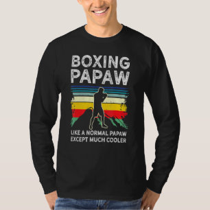 Mannen Bokssport of MMA Fighter Boxer Papaw Retr T-shirt