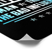 Mannen Bonus Pap Gift Vaderdag Het Man Myth Bad Poster (Hoek)