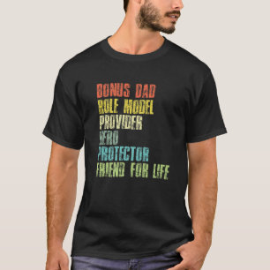 Mannen Bonus Papa vaderdag Stap pap kraan T-shirt