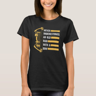 Mannen boogschieten Oude Man Archer Bow Compound T-shirt