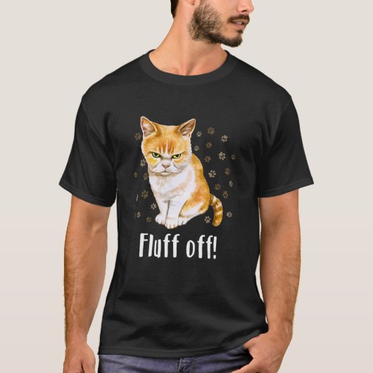Mannen boorgruis uit kat t-shirt (Voorkant)