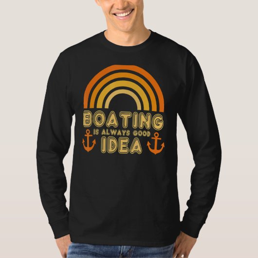 Mannen  bootankerboot is altijd t-shirt (Voorkant)